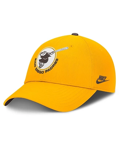 Nike Men's Gold San Diego Padres Cooperstown Club Dri-fit Adjustable Hat