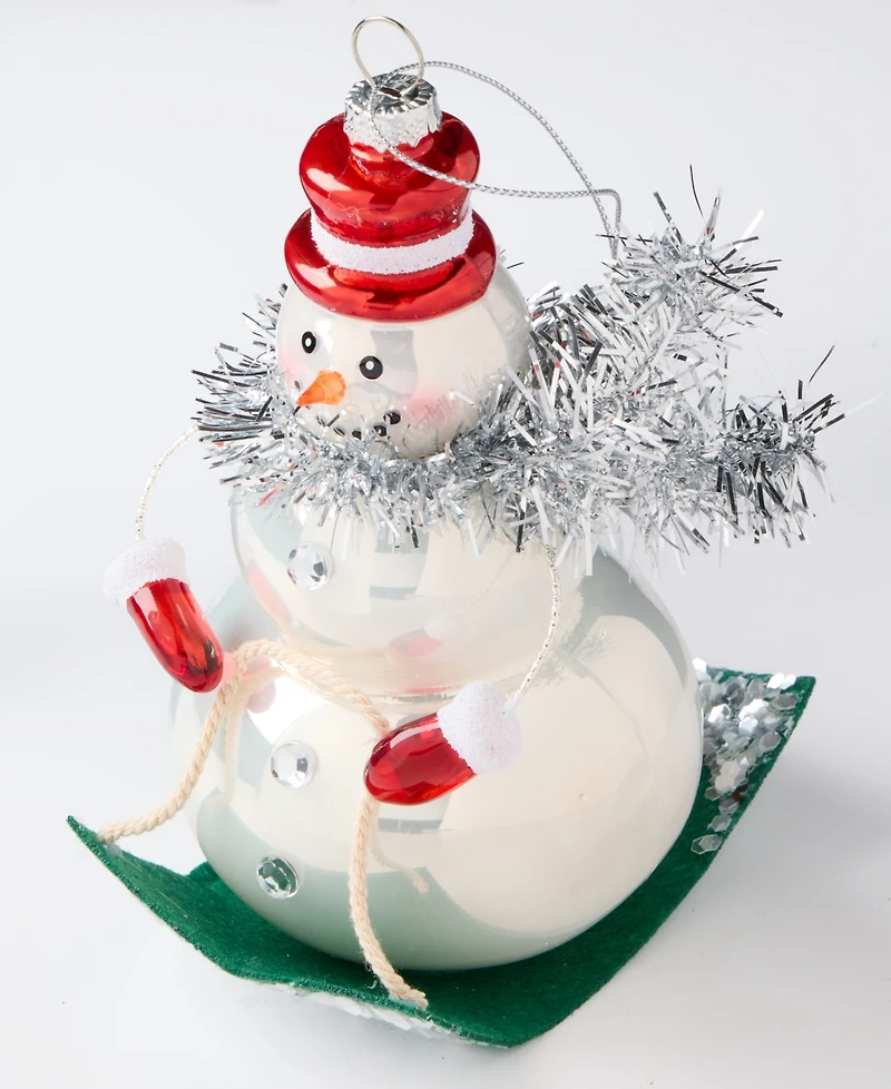 Holiday Lane Christmas Cheer Snowman Ornament, Macy's Exclusive