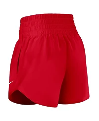 Nike Women's Scarlet Ohio State Buckeyes Performance One Dri-fit High-Rise Shorts