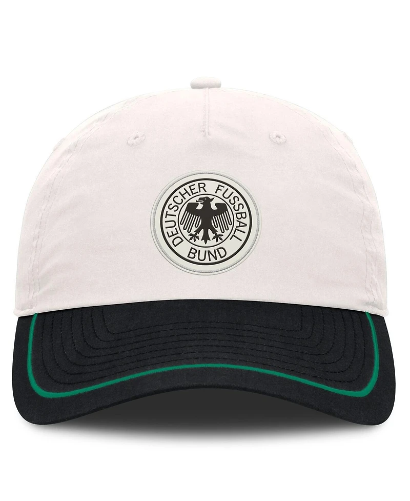 Fanatics Men's White/Black Germany National Team Tri-Blend Dad Adjustable Hat