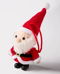 Holiday Lane Christmas Cheer Nit Crochet Santa Ornament, Macy's Exclusive