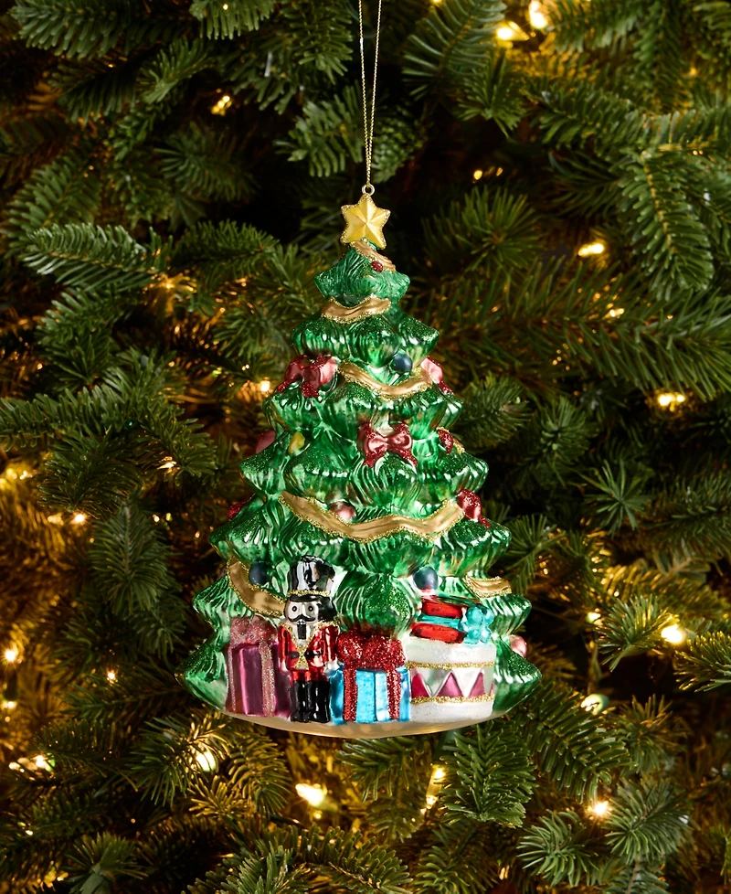 Holiday Lane Christmas Cheer Tree With Gifts Ornament, Macy's Exclusive