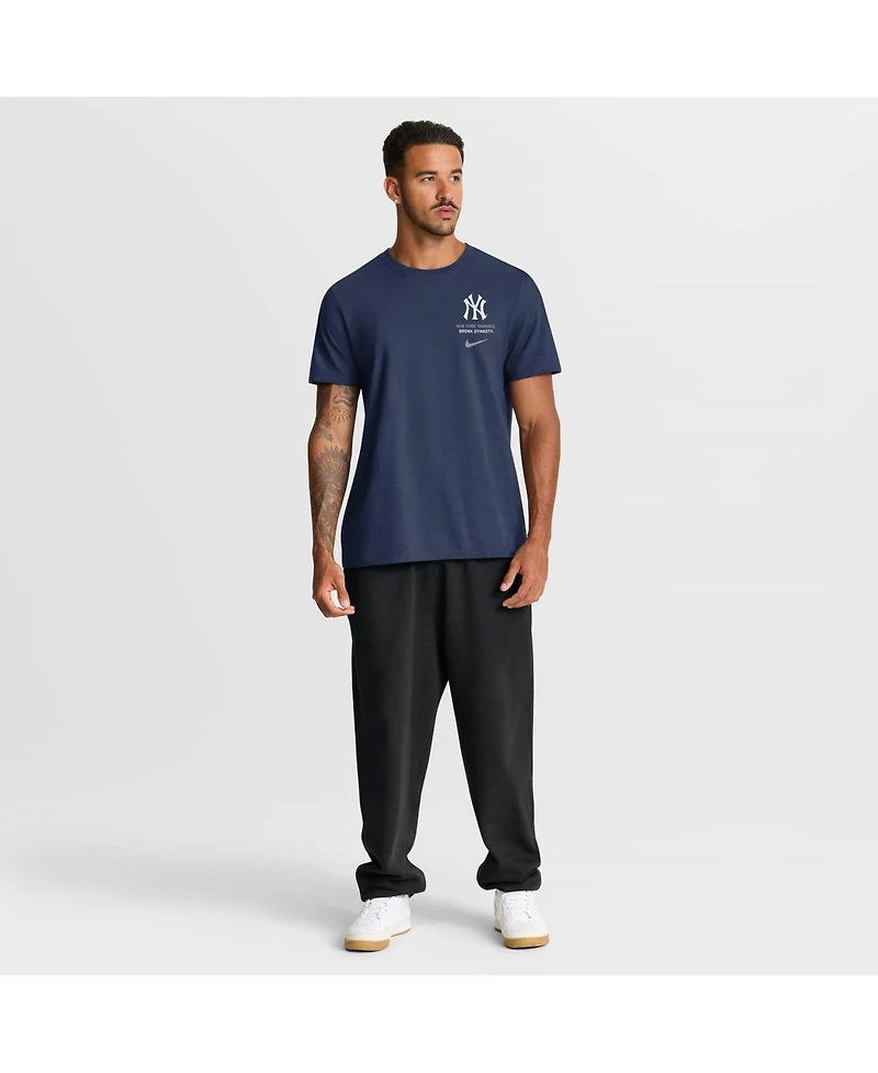 Nike Men's Navy New York Yankees Primetime 2-Hit T-Shirt