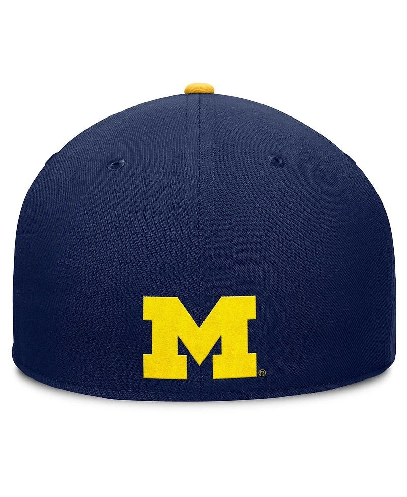 Fanatics Men's Navy Michigan Wolverines Pick Off Fitted Hat