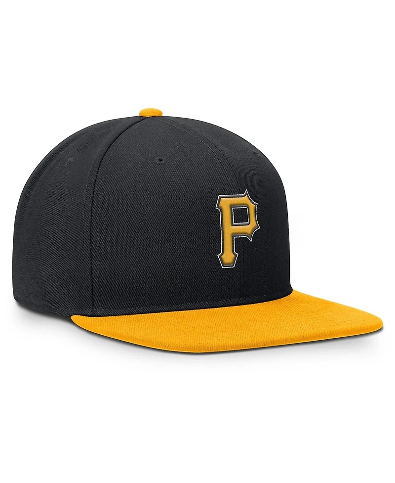 Nike Men's Black/Gold Pittsburgh Pirates Primetime Pro Dri-fit Snapback Hat