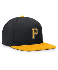 Nike Men's Black/Gold Pittsburgh Pirates Primetime Pro Dri-fit Snapback Hat