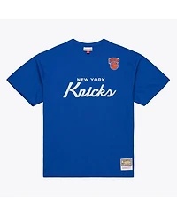 Mitchell & Ness Men's Blue New York Knicks Head Coach T-Shirt