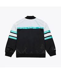 Mitchell & Ness Men's Black San Antonio Spurs Hardwood Classics Head Coach Lightweight Satin Full-Snap Jacket