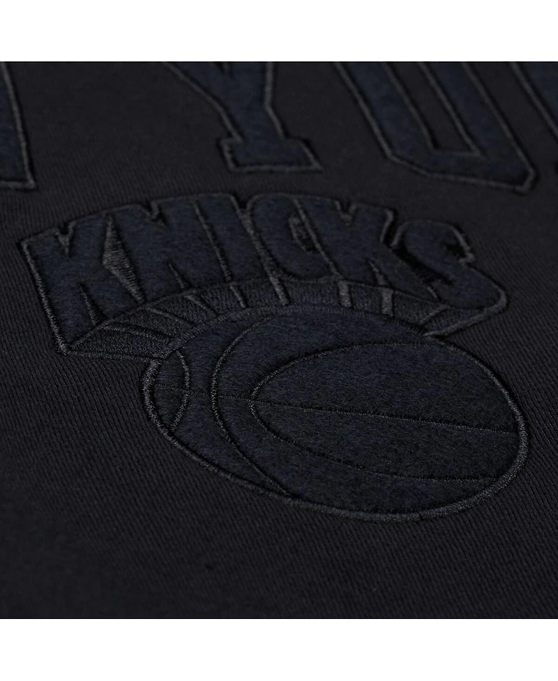 Mitchell & Ness Men's Black New York Knicks Phantom Fleece Sweatshirt