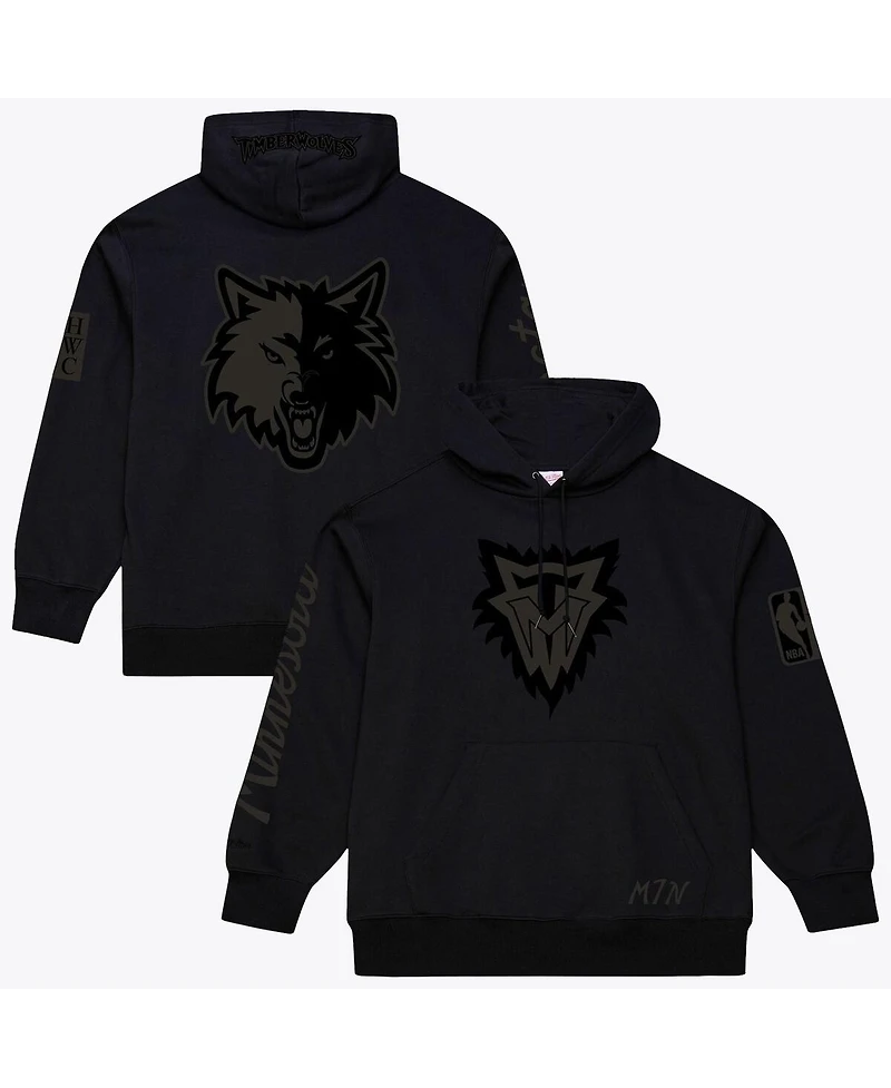 Mitchell & Ness Men's Black Minnesota Timberwolves Phantom Fleece Hoodie