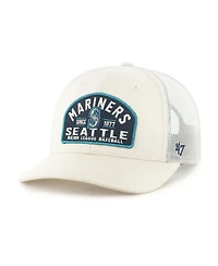 '47 Brand Men's Cream Seattle Mariners Leland Adjustable Trucker Hat