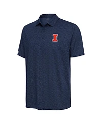 Antigua Men's Navy Illinois Fighting Illini Blooming Polo Shirt