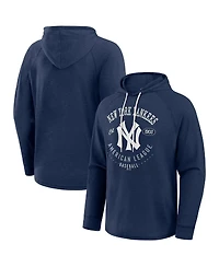 Darius Rucker Collection by Fanatics Men's Navy New York Yankees Raglan Hooded Long Sleeve T-Shirt