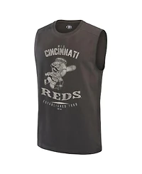 Darius Rucker Collection by Fanatics Men's Charcoal Cincinnati Reds Muscle Tank Top