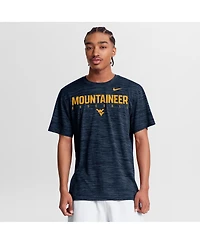 Nike Men's Navy West Virginia Mountaineers Dugout Velocity Dri-fit T-Shirt