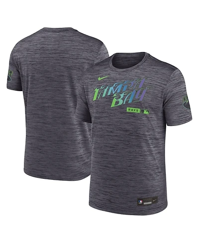 Nike Men's Black Tampa Bay Rays Authentic Collection City Connect Velocity Dri-fit T-Shirt