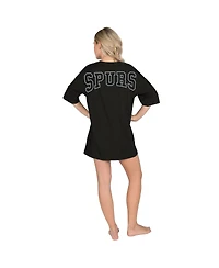 Concepts Sport Women's Black San Antonio Spurs Mosaic Knit Nightdress