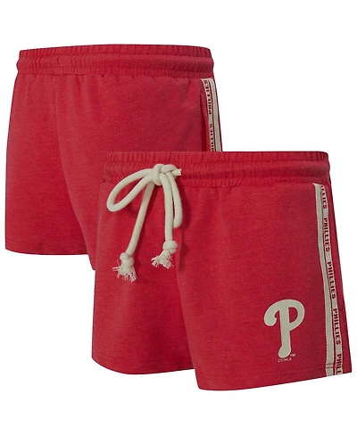Concepts Sport Women's Red Philadelphia Phillies Birch French Terry Shorts