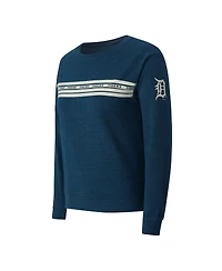 Concepts Sport Women's Navy Detroit Tigers Birch French Terry Long Sleeve T-Shirt