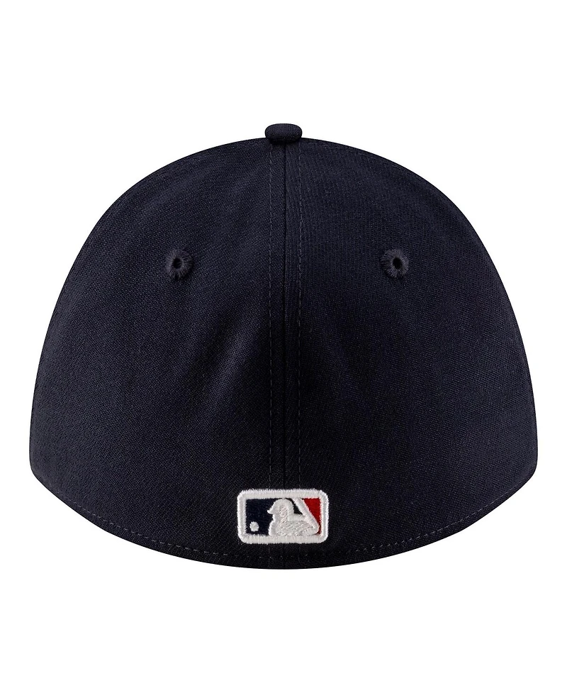 New Era Men's Navy Minnesota Twins Player Replica 39THIRTY M-Crown Flex Hat