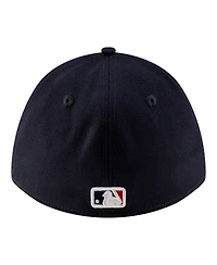 New Era Men's Navy Minnesota Twins Player Replica 39THIRTY M-Crown Flex Hat
