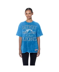 New Era Women's Blue Detroit Lions Throwback Oversized T-Shirt