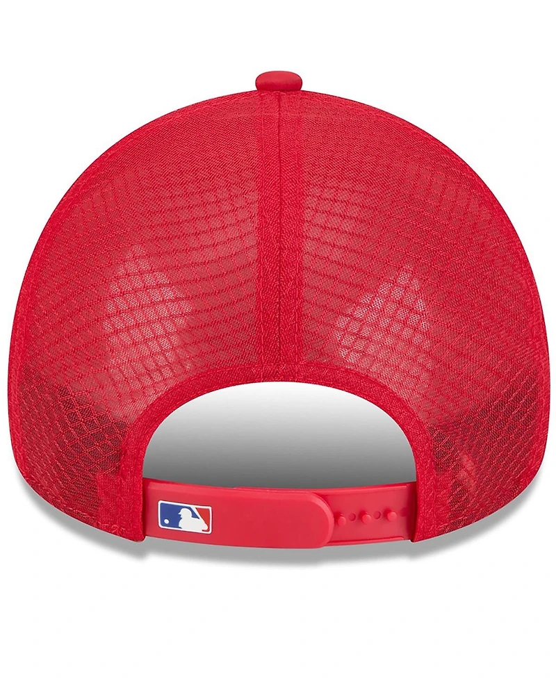 New Era Men's Chicago Cubs 2026 Batting Practice Apex 9FORTY Adjustable Trucker Hat