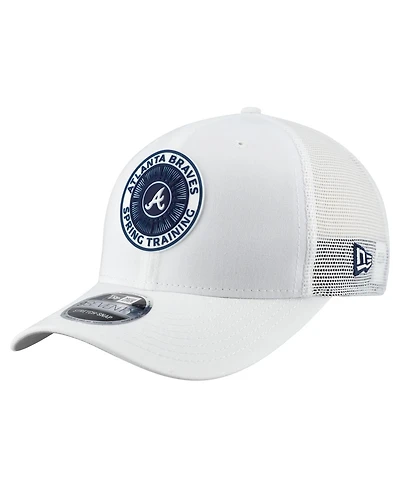 New Era Men's White Atlanta Braves 2026 Spring Training Fan Pack 9SEVENTY Adjustable Trucker Hat