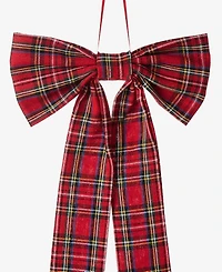 Holiday Lane Cozy Cabin Fabric Bow Ornament, Macy's Exclusive