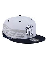 New Era Men's White/Navy New York Yankees 9FIFTY Snapback Hat