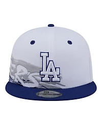 New Era Men's White/Royal Los Angeles Dodgers 9FIFTY Snapback Hat