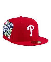 New Era Men's Red Philadelphia Phillies Hidden Hit 59FIFTY Fitted Hat
