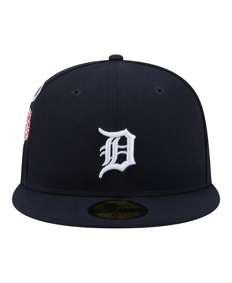 New Era Men's Navy Detroit Tigers Hidden Hit 59FIFTY Fitted Hat