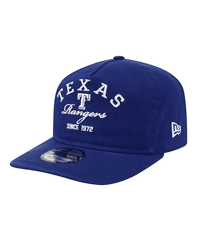 New Era Men's Royal Texas Rangers Stacked 19TWENTY Adjustable Hat