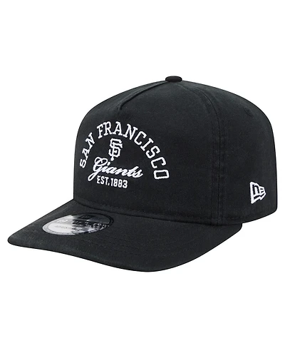 New Era Men's Black San Francisco Giants Stacked 19TWENTY Adjustable Hat