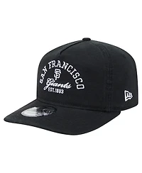New Era Men's Black San Francisco Giants Stacked 19TWENTY Adjustable Hat