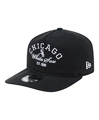 New Era Men's Black Chicago White Sox Stacked 19TWENTY Adjustable Hat