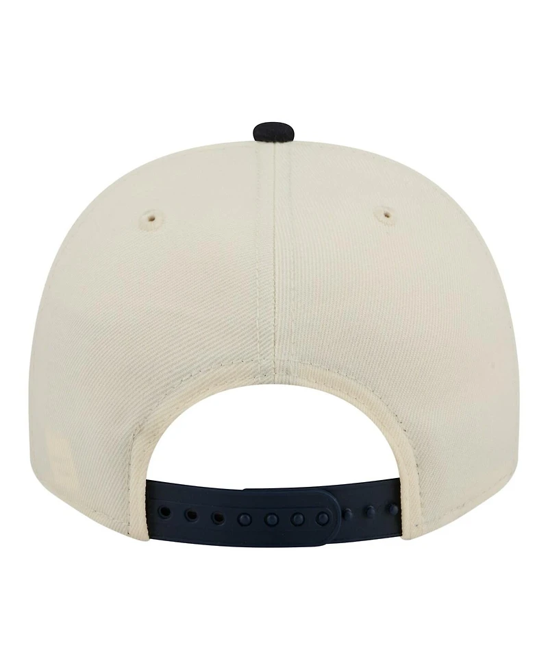 New Era Men's Cream Detroit Tigers Throwback Tri-Hit A-Frame 9FIFTY Adjustable Hat