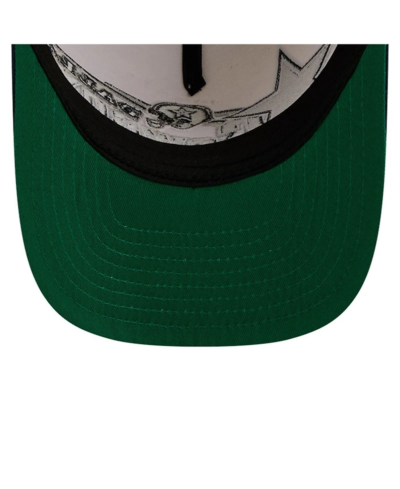 New Era Men's Cream/Navy Dallas Cowboys Classic A-Frame 9FIFTY Adjustable Hat