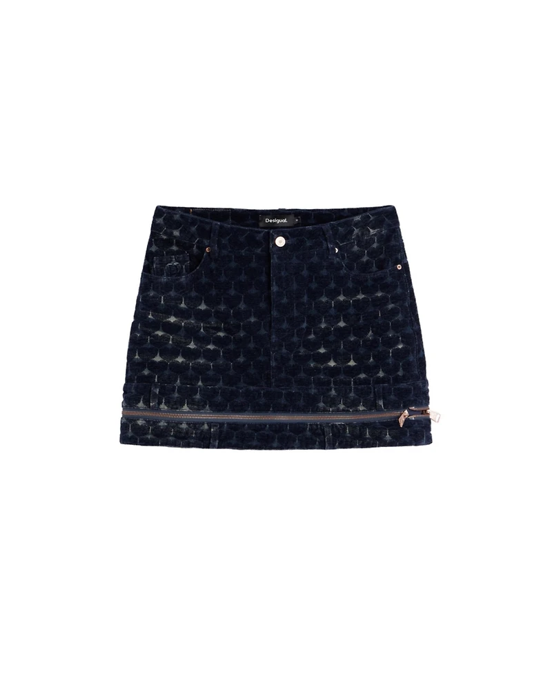 Desigual Women's Denim Jacquard Skirt