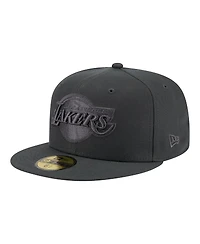 New Era Men's Charcoal Los Angeles Lakers Tonal Color Pack 59FIFTY Fitted Hat
