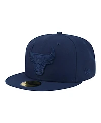 New Era Men's Navy Chicago Bulls Tonal Color Pack 59FIFTY Fitted Hat