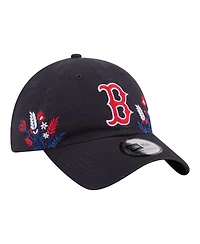 New Era Women's Navy Boston Red Sox Wildflower Casual Classic Adjustable Hat