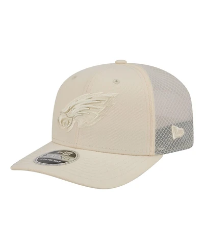 New Era Men's Cream Philadelphia Eagles Color Pack 9SEVENTY Adjustable Hat