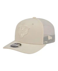 New Era Men's Cream Chicago Bears Color Pack 9SEVENTY Adjustable Hat