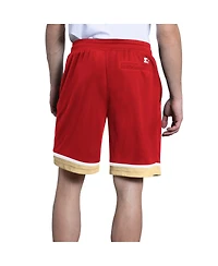Starter Men's Scarlet San Francisco 49ers Power Play Mesh Shorts