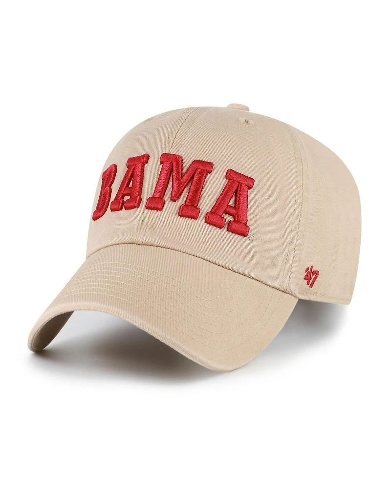 '47 Brand Men's Khaki Alabama Crimson Tide Vault Clean Up Adjustable Hat