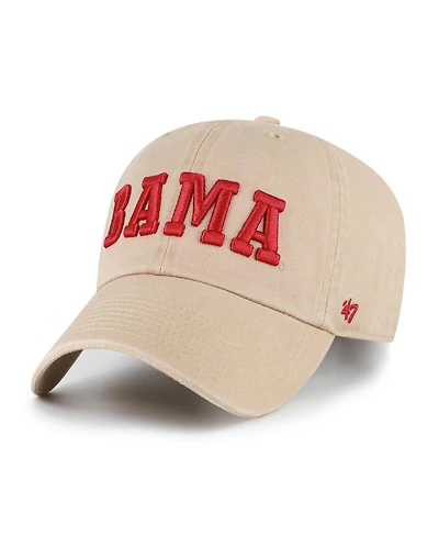 '47 Brand Men's Khaki Alabama Crimson Tide Vault Clean Up Adjustable Hat