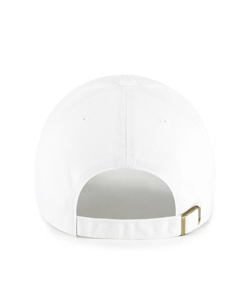 '47 Brand Men's White Oklahoma Sooners Script Clean Up Adjustable Hat