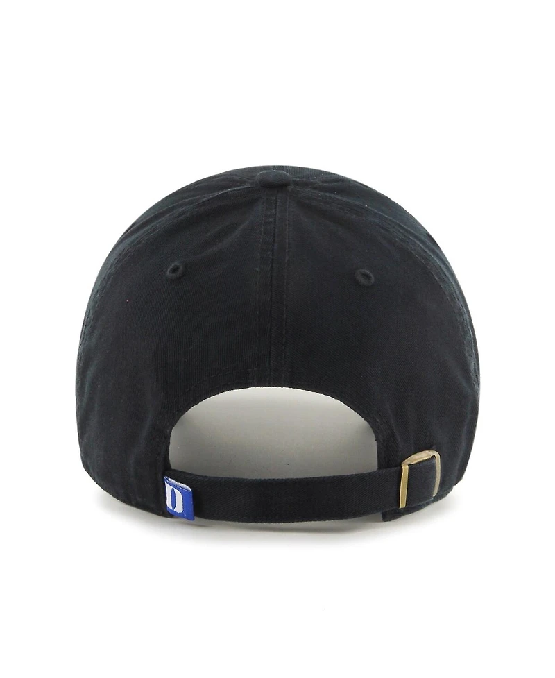 '47 Brand Big Boys and Girls Black Duke Blue Devils Clean Up Adjustable Hat